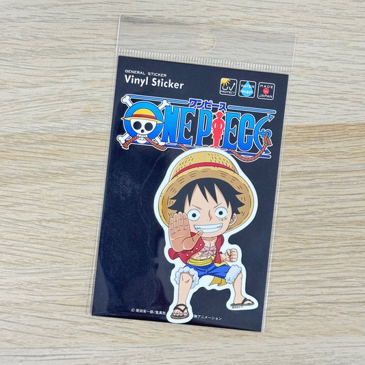ONE PIECE Die-Cut Sticker – Chibi Luffy | Anime Pirate Character Decal for Phones & Planners - Shop Vinyl Stickers and Japanese Stationery at Papermind Stationery Shop