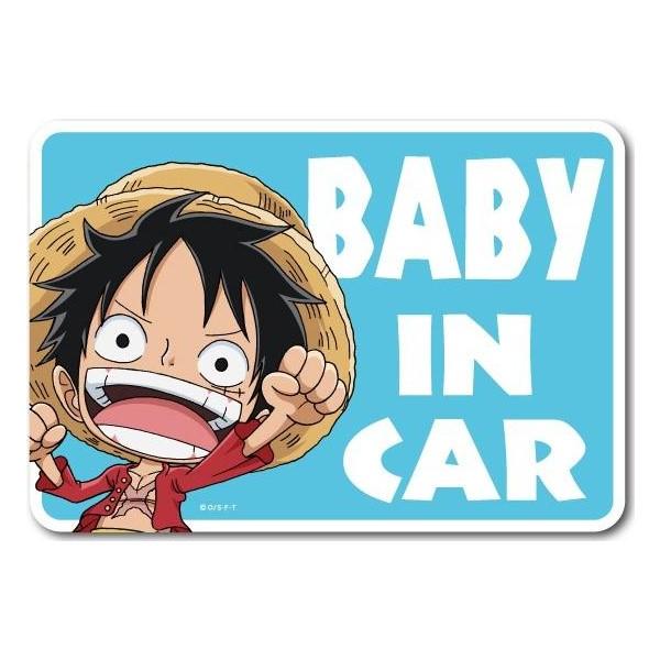 ONE PIECE Baby in Car Sticker - Luffy | Anime Pirate Character Decal for Car Bumper - Shop Vinyl Stickers and Japanese Stationery at Papermind Stationery Shop