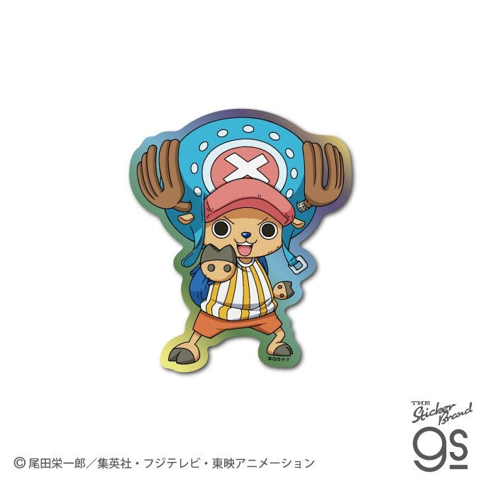 ONE PIECE Holographic Sticker – Chopper | Sparkly Pirate Anime Decal for Phones & Collecting
