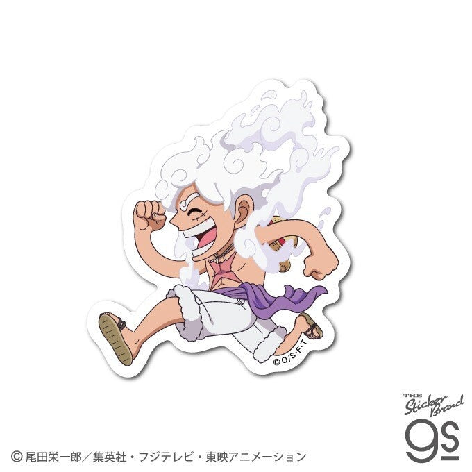 ONE PIECE Die-Cut Sticker – Chibi Luffy (Gear 5) Side View | Anime Decal for Suitcases & Phones