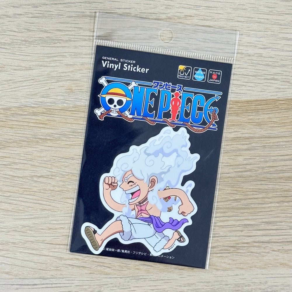 ONE PIECE Die-Cut Sticker – Chibi Luffy (Gear 5) Side View | Anime Decal for Suitcases & Phones - Shop Vinyl Stickers and Japanese Stationery at Papermind Stationery Shop