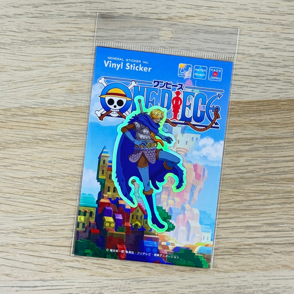 ONE PIECE Holographic Sticker – Sanji (Elbaf Arc) | Anime Decal for Suitcases & Phones - Shop Vinyl Stickers and Japanese Stationery at Papermind Stationery Shop