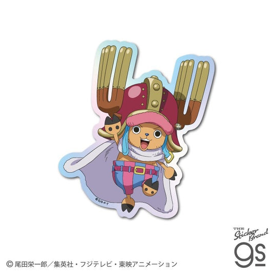 ONE PIECE Holographic Sticker – Chopper (Elbaf Arc) | Anime Decal for Suitcases & Phones