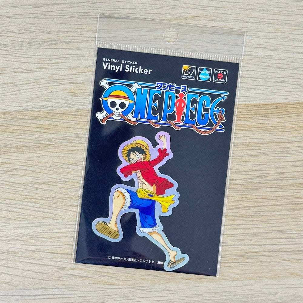 ONE PIECE Holographic Sticker – Luffy | Sparkly Pirate Anime Decal for Phones & Collecting - Shop Vinyl Stickers and Japanese Stationery at Papermind Stationery Shop