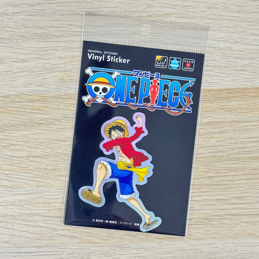 ONE PIECE Holographic Sticker – Luffy | Sparkly Pirate Anime Decal for Phones & Collecting - Shop Vinyl Stickers and Japanese Stationery at Papermind Stationery Shop