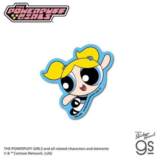 The Powerpuff Girls Die-Cut Mini Sticker – Bubbles | Cartoon Character Decal for Phones & Planners