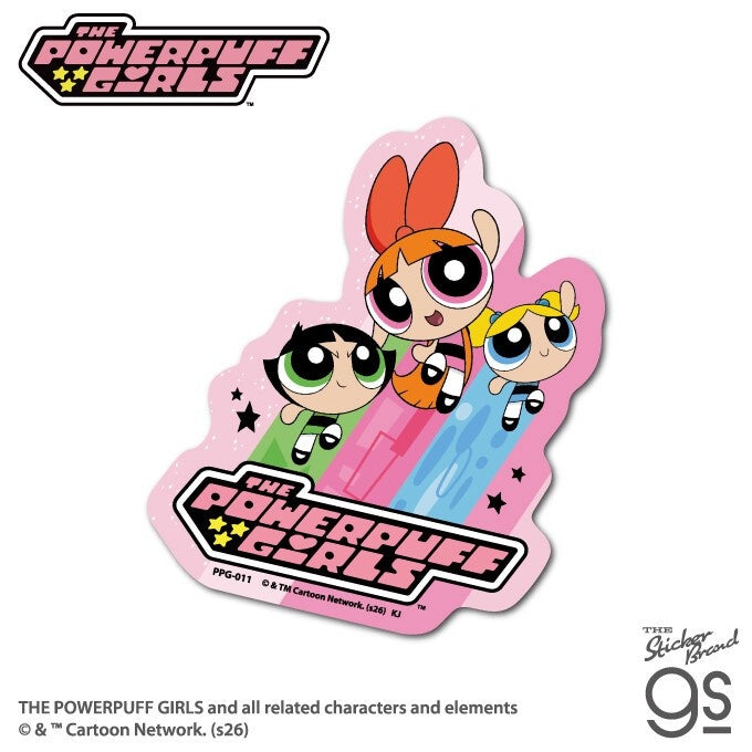 The Powerpuff Girls Die-Cut Sticker – Ready for Action | US Cartoon Decal for Phones & Laptops