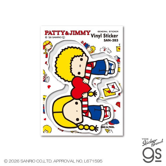 Sanrio Characters Half-Cut Sticker Sheet – Patty & Jimmy | Kawaii Decals for Planners & Scrapbooking