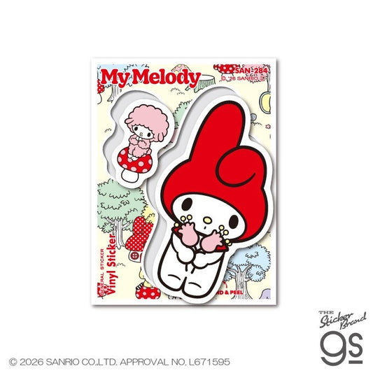Sanrio Characters Half-Cut Sticker Sheet – My Melody | Kawaii Decals for Planners & Scrapbooking