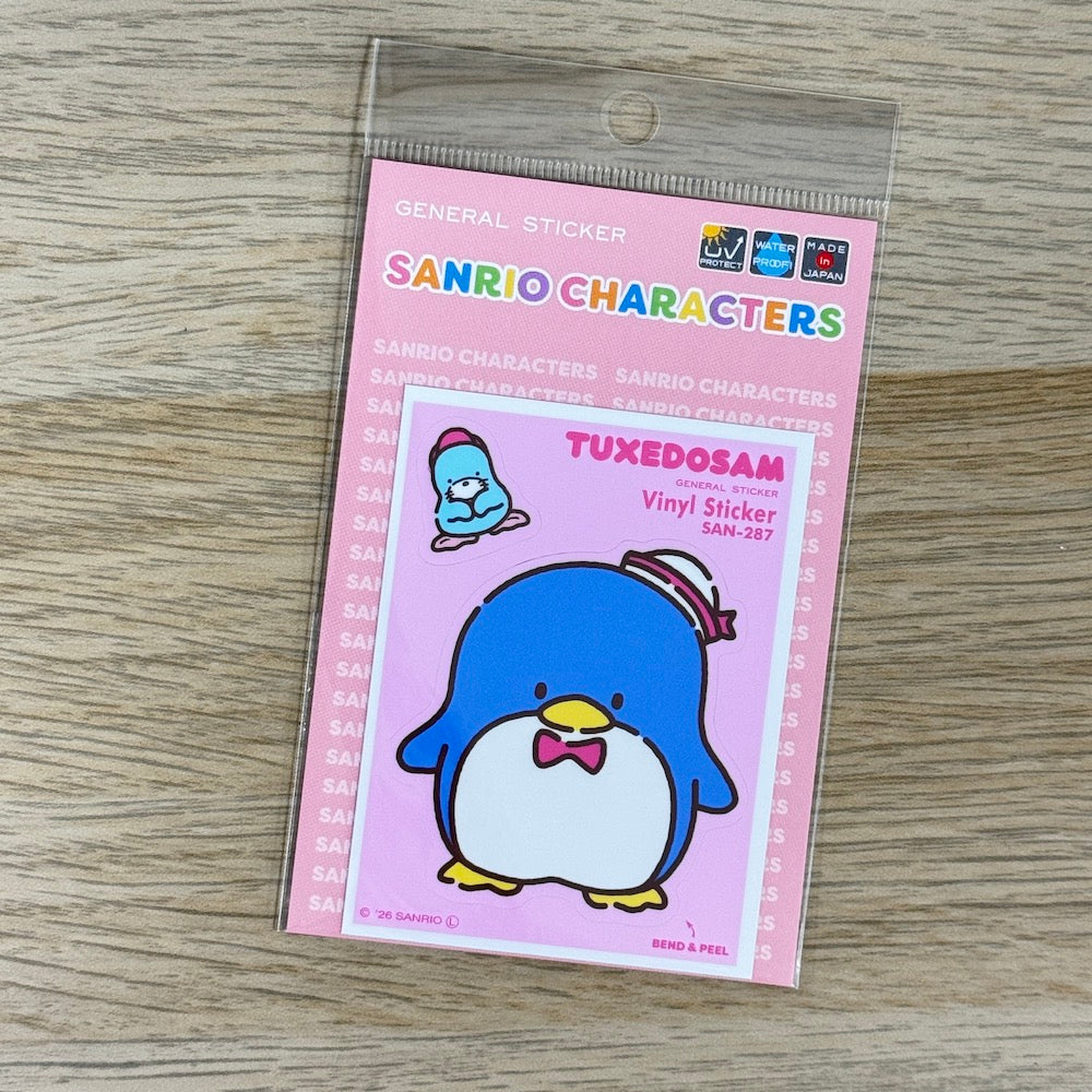 Sanrio Characters Half-Cut Sticker Sheet – Tuxedo Sam | Kawaii Decals for Planners & Scrapbooking - Shop Vinyl Stickers and Japanese Stationery at Papermind Stationery Shop