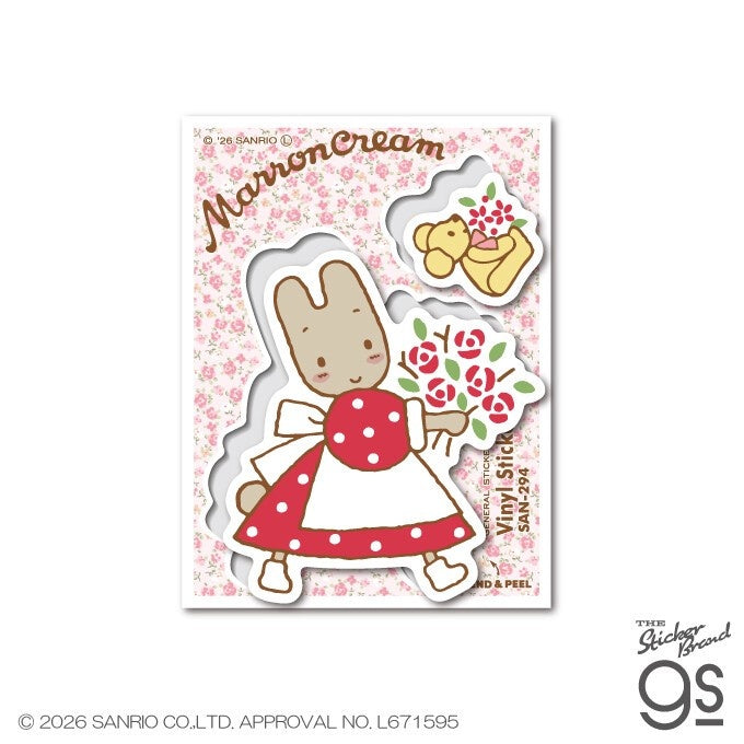 Sanrio Characters Half-Cut Sticker Sheet – Marron Cream | Kawaii Decals for Planners & Scrapbooking
