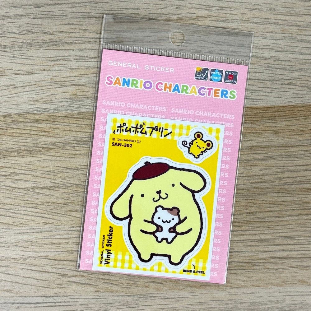 Sanrio Characters Half-Cut Sticker Sheet – Pompompurin | Kawaii Decals for Smartphone & Laptop - Shop Vinyl Stickers and Japanese Stationery at Papermind Stationery Shop