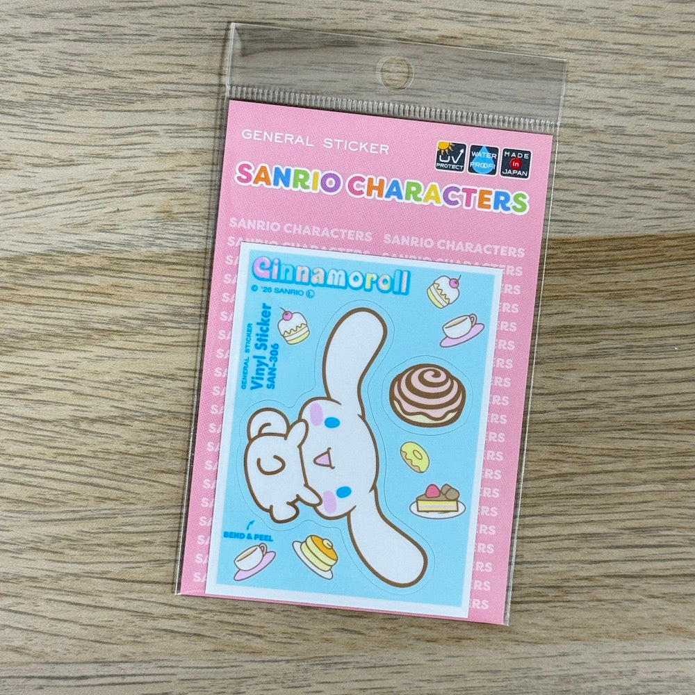 Sanrio Characters Half-Cut Sticker Sheet – Cinnamoroll | Kawaii Decals for Smartphone Planners & Scrapbooking - Shop Vinyl Stickers and Japanese Stationery at Papermind Stationery Shop