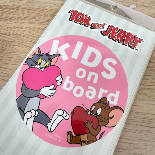 Tom and Jerry Big Size Sticker – KIDS on Board Hearts | Classic Cartoon Car Decal - Shop Vinyl Stickers and Japanese Stationery at Papermind Stationery Shop
