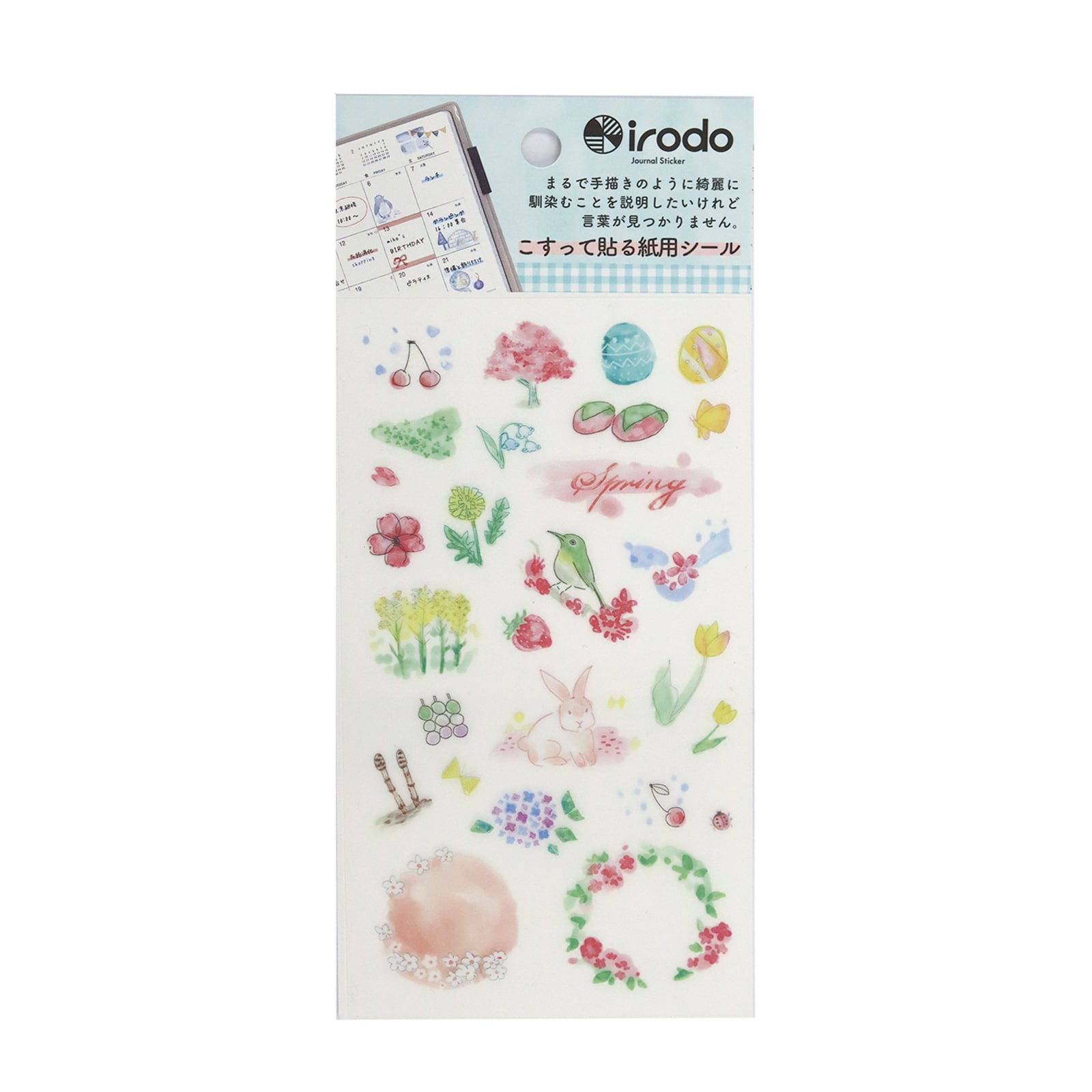 Irodo Paper Transfer Stickers - Spring | Papermind Shop