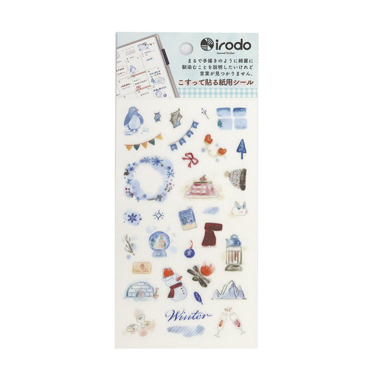 Irodo Paper Transfer Stickers - Winter | Papermind Shop