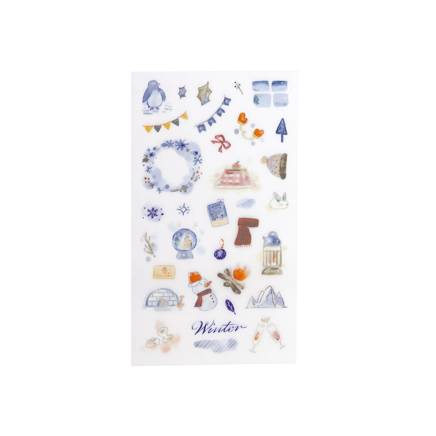 Irodo Paper Transfer Stickers - Winter | Papermind Shop