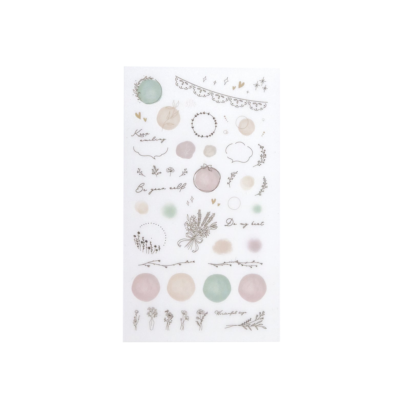 Irodo Paper Transfer Stickers - Circle | Papermind Shop