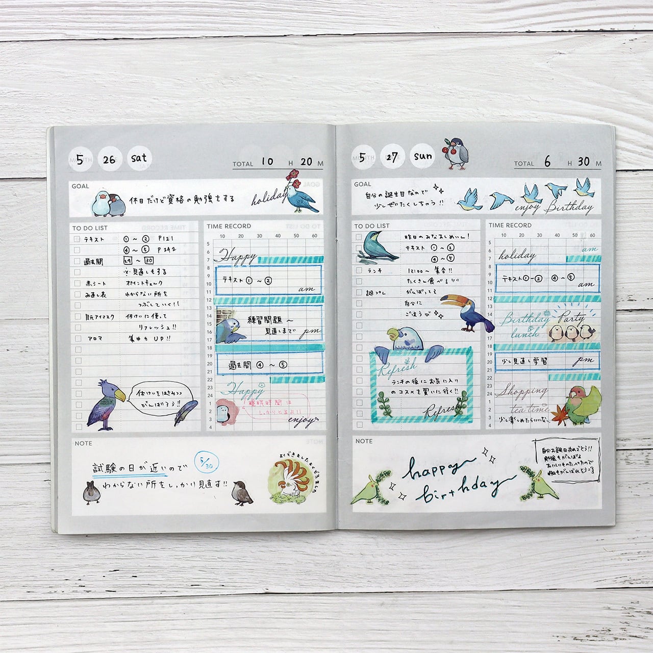 Irodo Paper Transfer Stickers - Bird | Papermind Shop