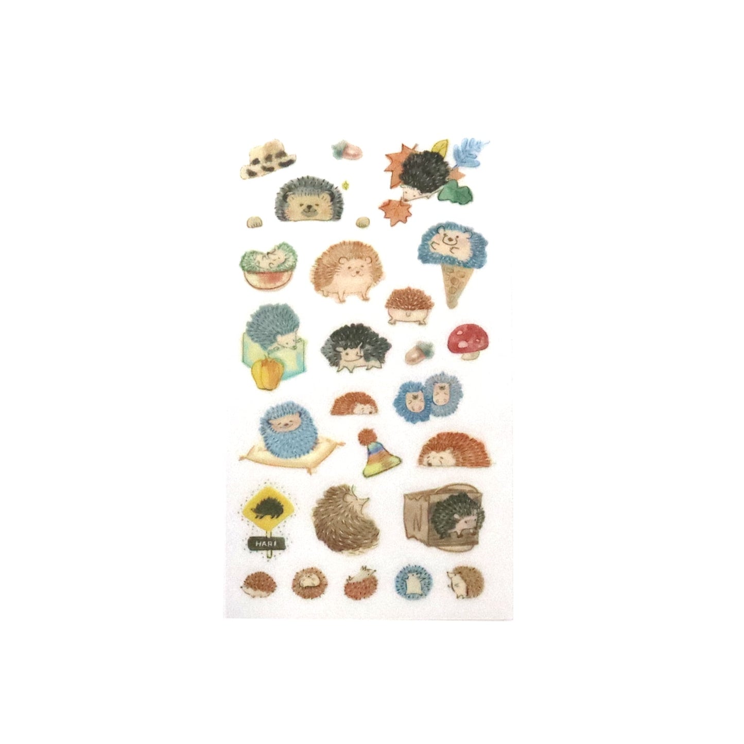 Irodo Paper Transfer Stickers - Hedgehog | Papermind Shop