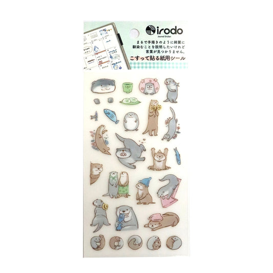 Irodo Paper Transfer Stickers - Otter | Papermind Shop