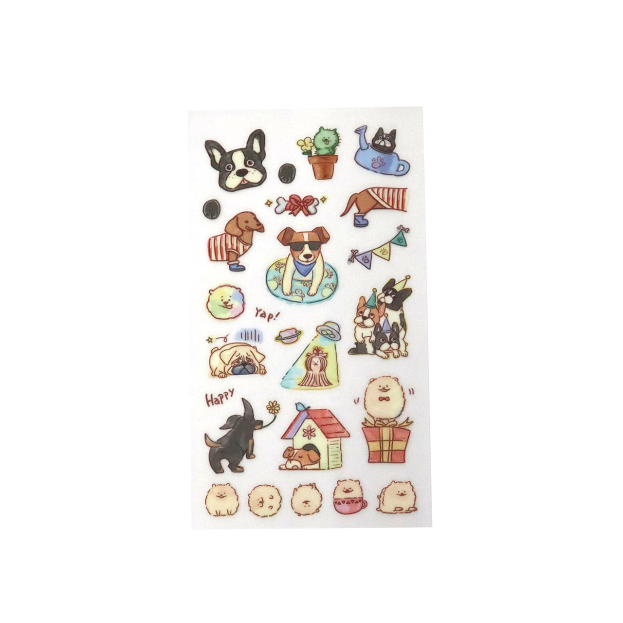 Irodo Paper Transfer Stickers - Small Dogs | Papermind Shop