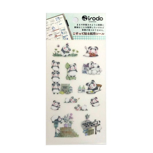 Irodo Paper Transfer Stickers - Panda | Papermind Shop