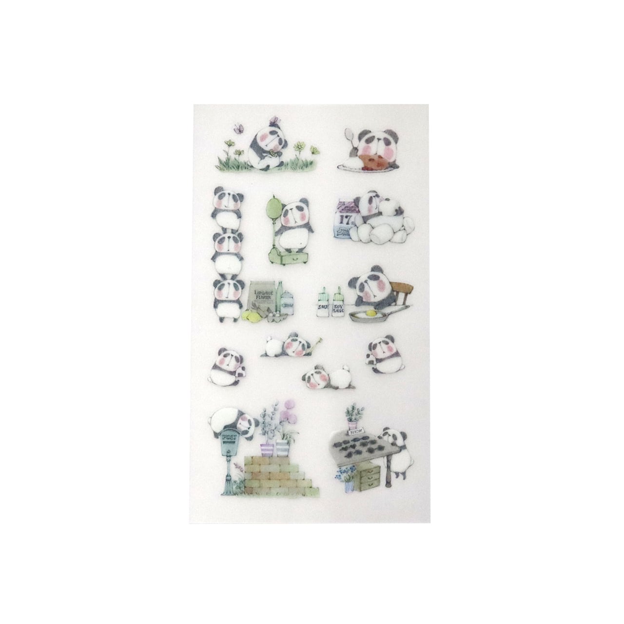 Irodo Paper Transfer Stickers - Panda | Papermind Shop