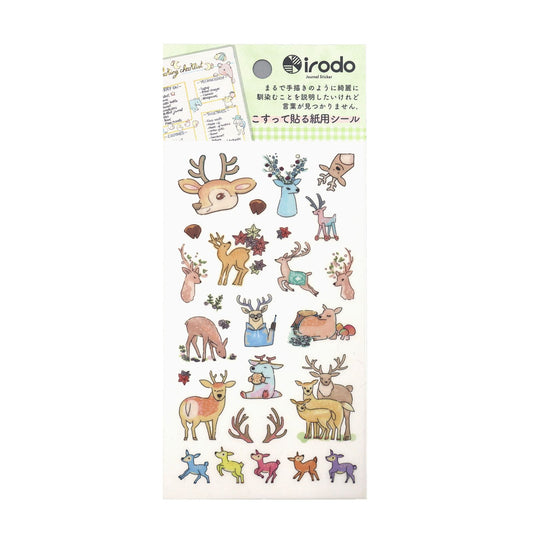 Irodo Paper Transfer Stickers - Deer | Papermind Shop