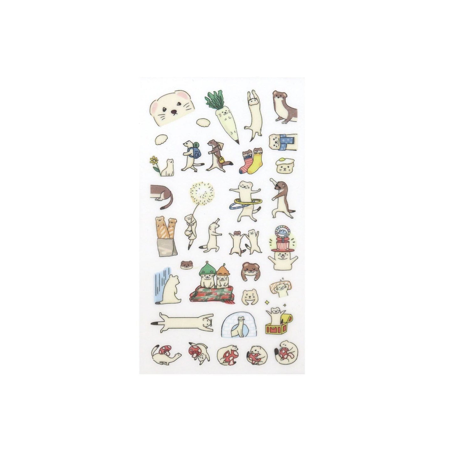 Irodo Paper Transfer Stickers - Ermine | Papermind Shop