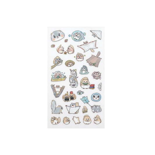 Irodo Paper Transfer Stickers - Momonga Flying Squirrel | Papermind Shop