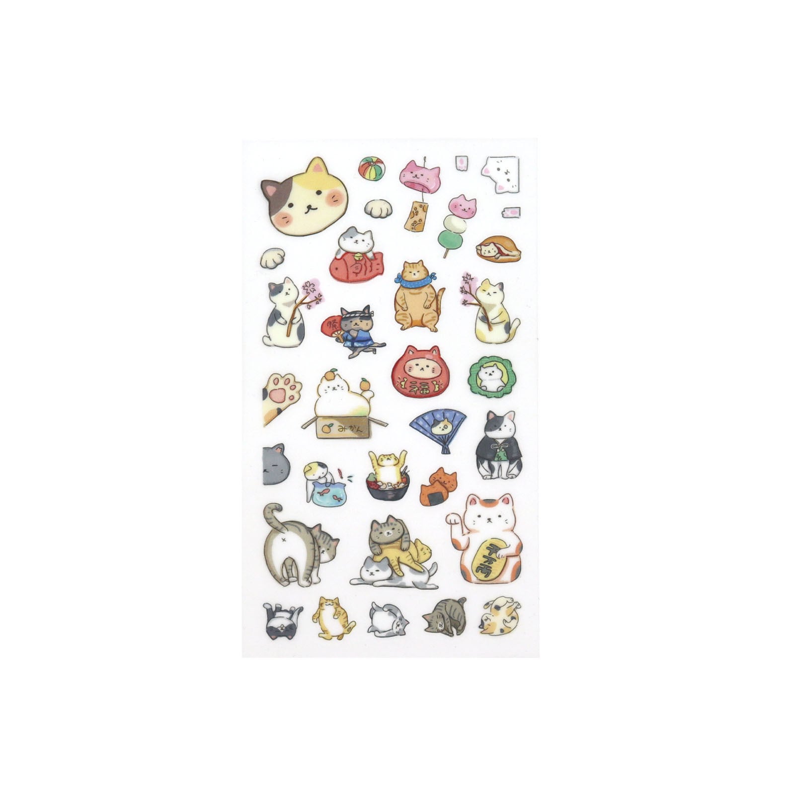 Irodo Paper Transfer Stickers - Cute Cat | Papermind Shop