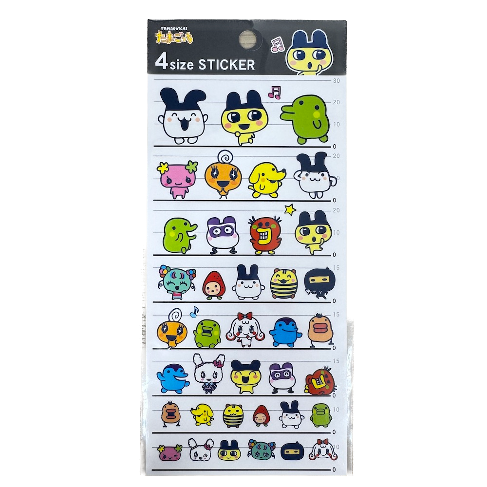 Tamagochi 4 Size Stickers