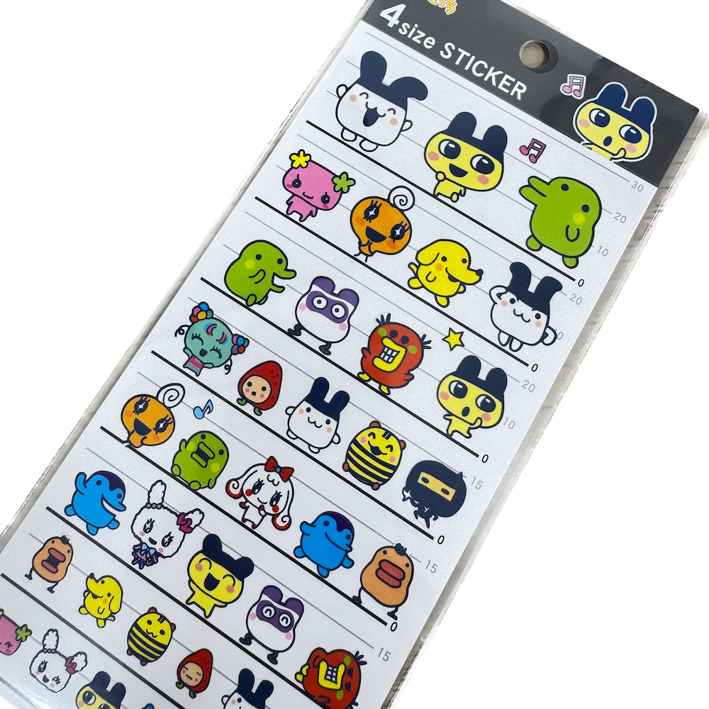 Tamagochi 4 Size Stickers