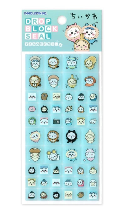 Kamio Japan Chiikawa Drop Block Stickers (MIX1)