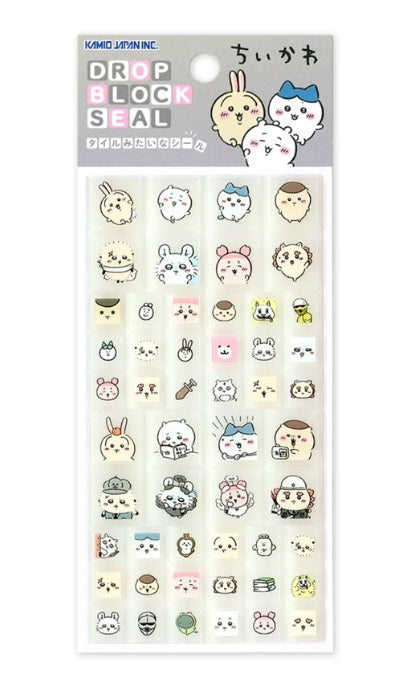 Kamio Japan Chiikawa Drop Block Stickers (MIX2)