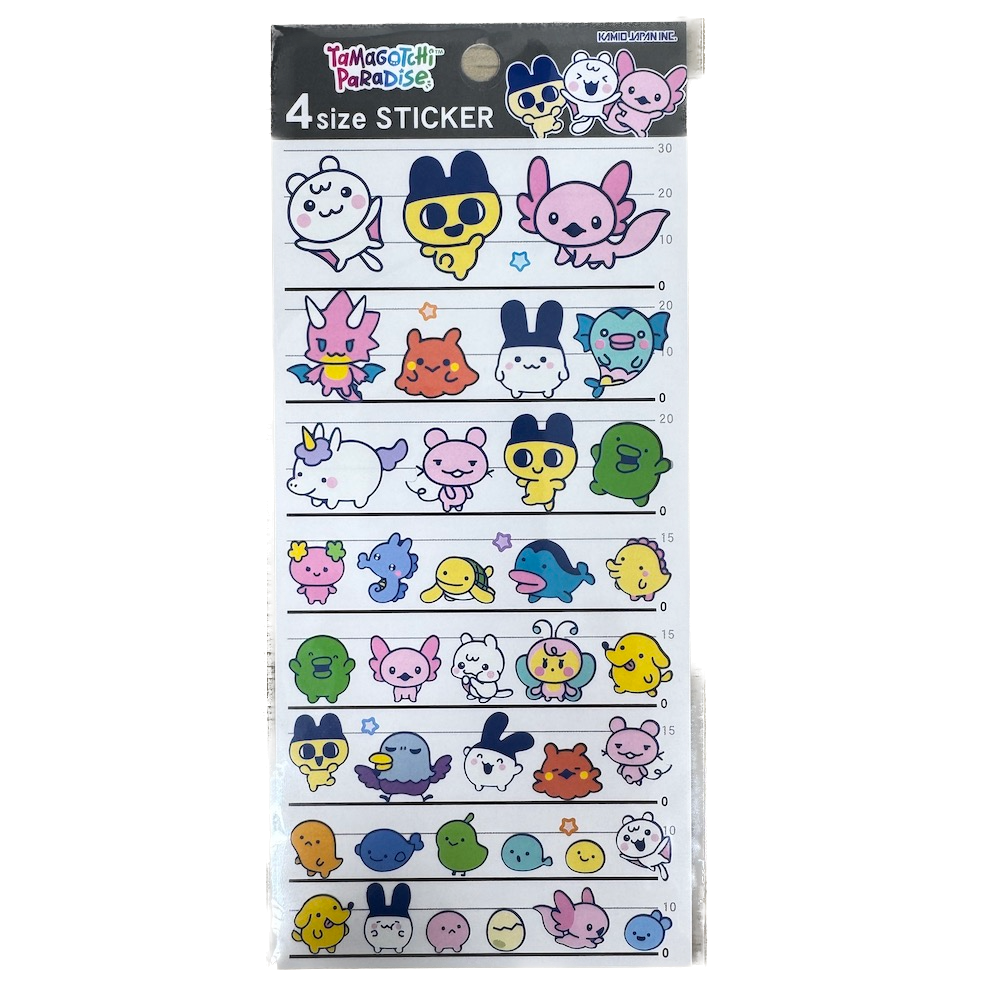 Tamagochi Paradise 4 Size Stickers