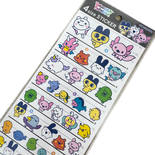 Tamagochi Paradise 4 Size Stickers - Shop Sticker Sheets and Japanese Stationery at Papermind Stationery Shop