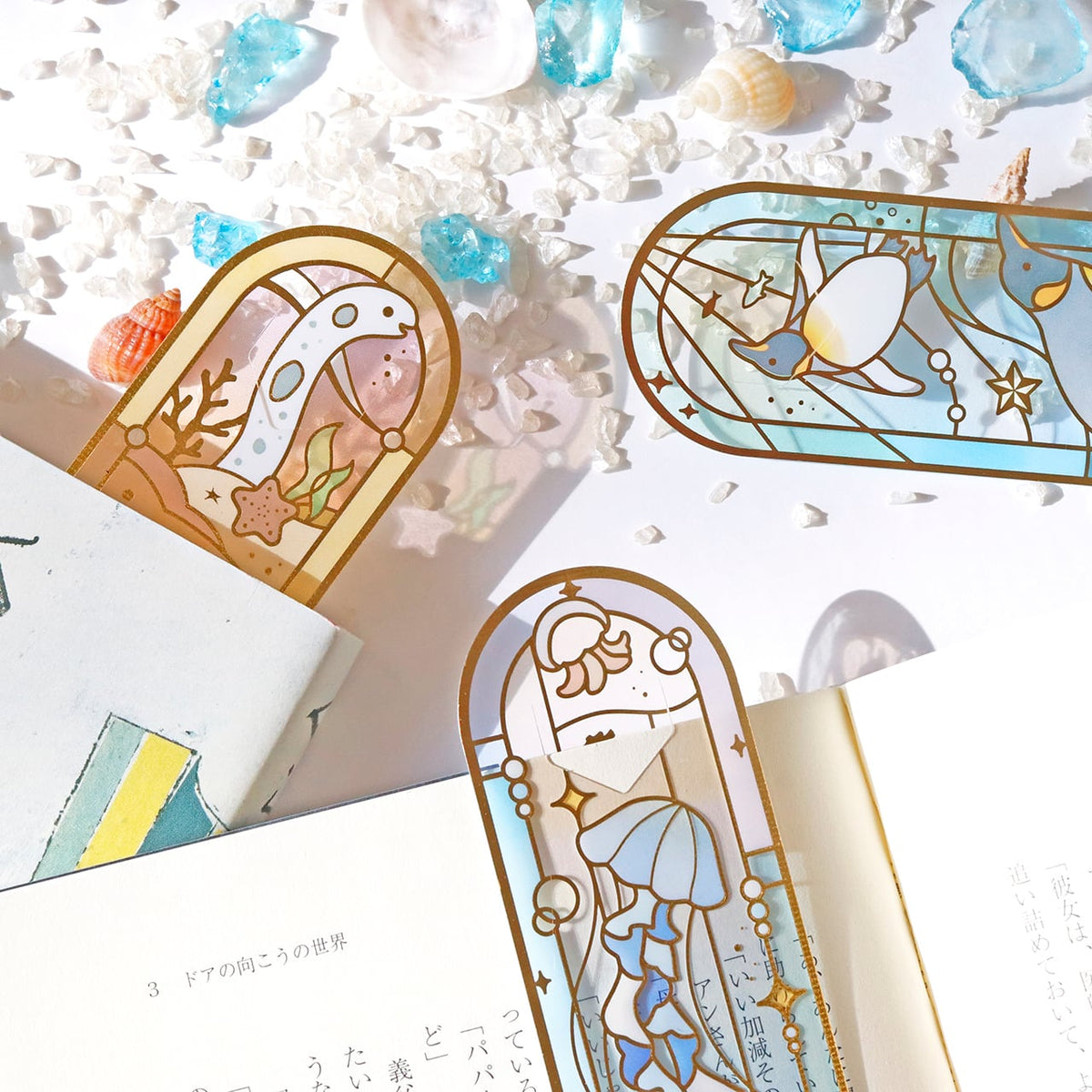 Kamiiso Transparent Bookmark - Penguin | Papermind Shop