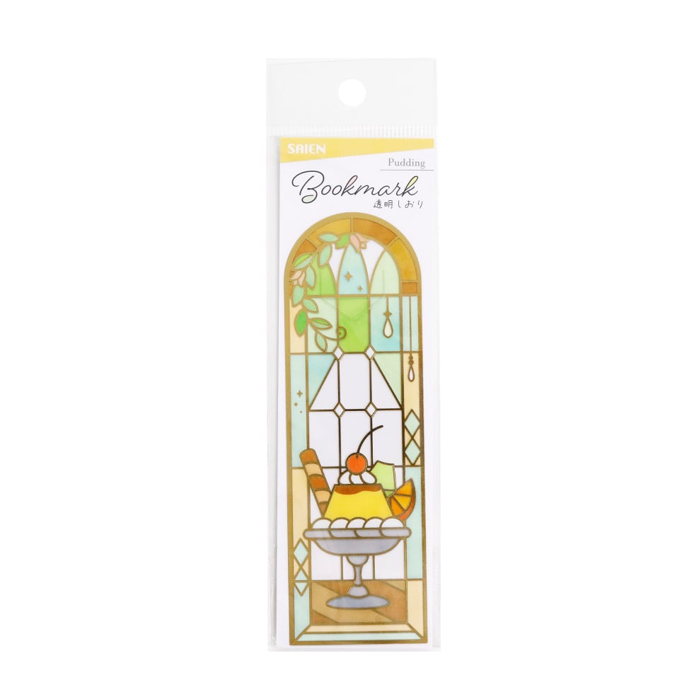 Kamiiso Transparent Bookmark - Pudding | Papermind Shop
