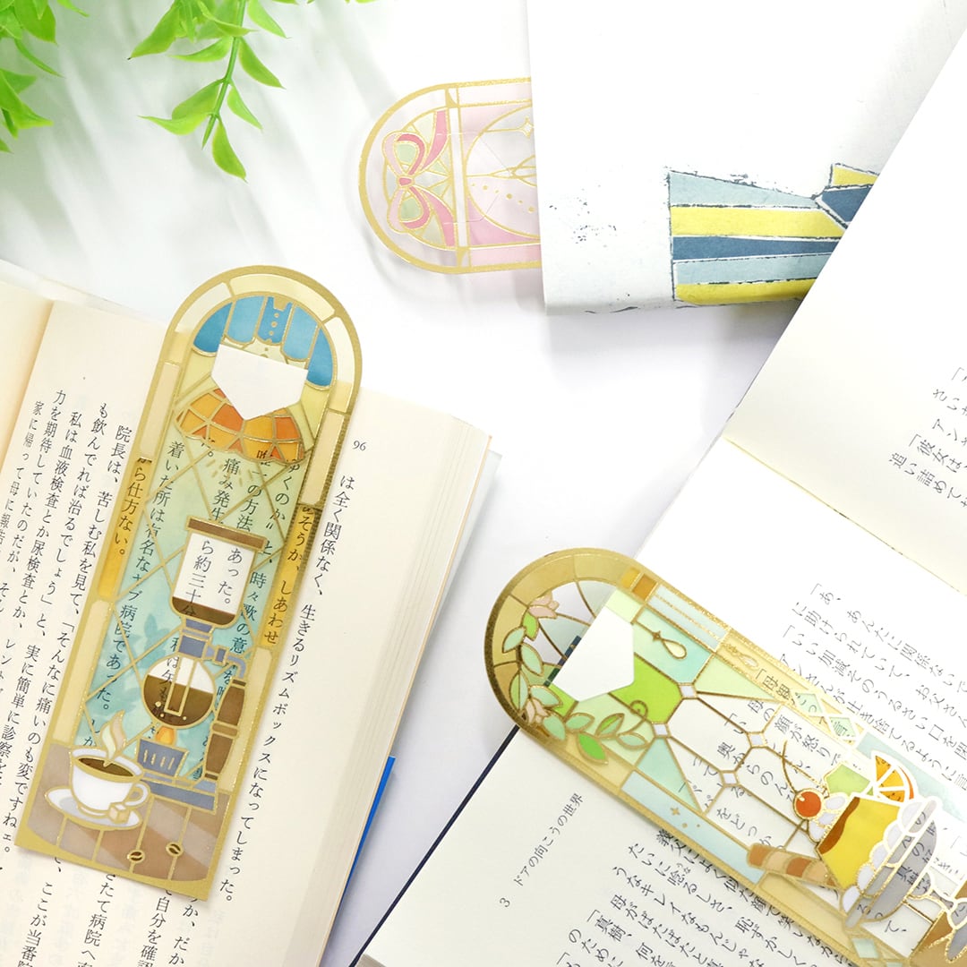 Kamiiso Transparent Bookmark - Pudding | Papermind Shop