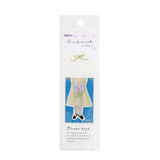 Kamiiso Saien Miki Tamura Transparent Bookmark Gold Foiled - Flower Day | Papermind Shop