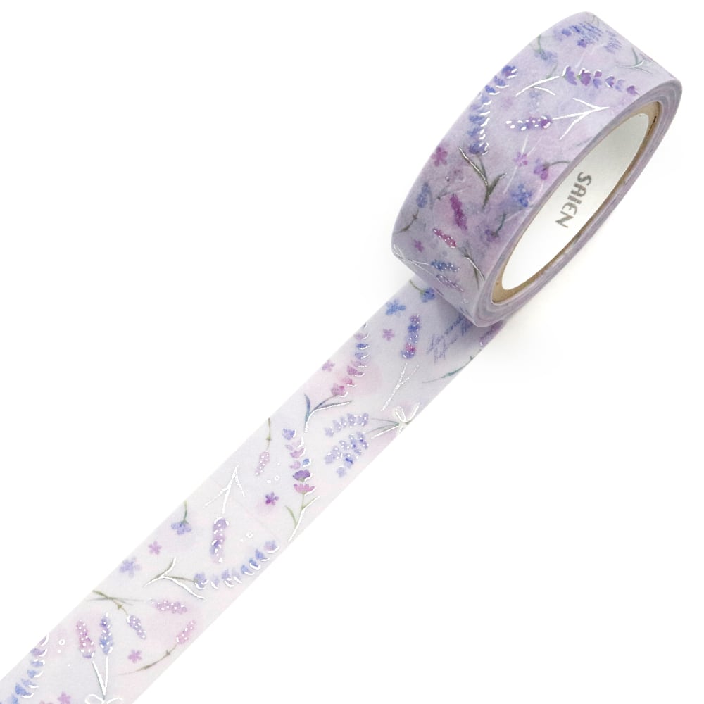 Kamiiso Saien 15mm Washi Tape - Lavender  | papermindstationery.com