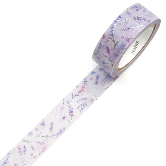 Kamiiso Saien 15mm Washi Tape - Lavender  | papermindstationery.com