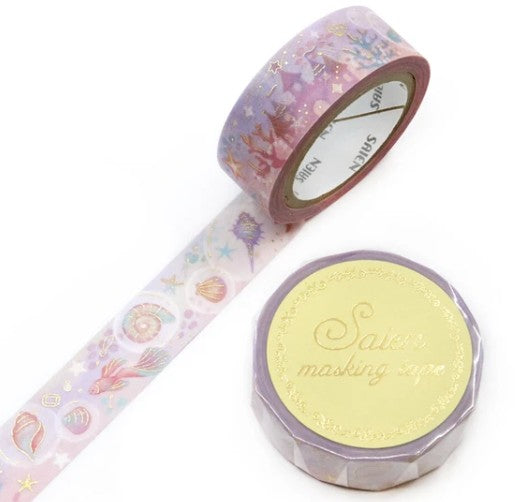 Kamiiso Saien 15mm Washi Tape - Marine Utopia | Papermind Shop