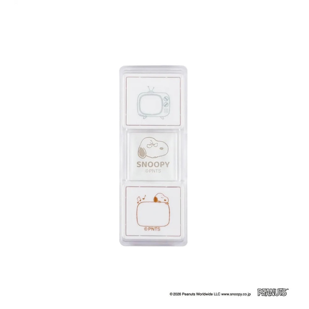 Kutsuwa Hancoco Slide Stamp - Snoopy TV | Papermind Stationery