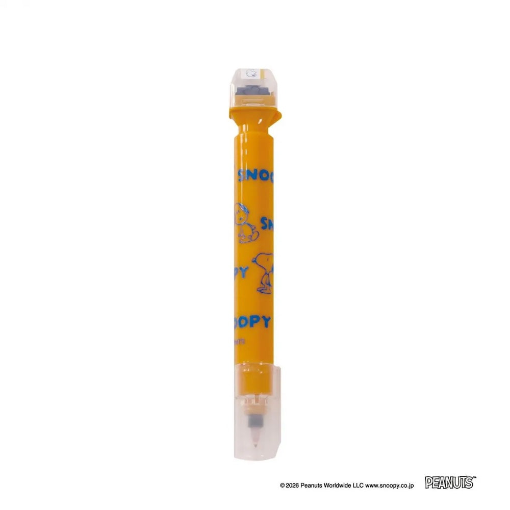 Kutsuwa Cruro 2 in 1 Stamp Pen - Snoopy Orange | Papermind Stationery
