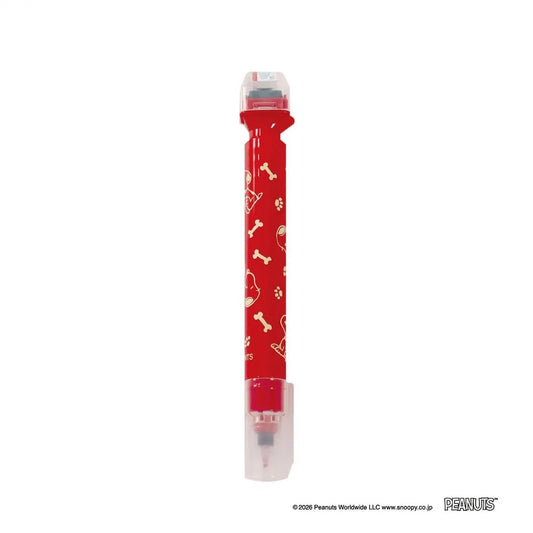 Kutsuwa Cruro 2 in 1 Stamp Pen - Snoopy Red | Papermind Stationery