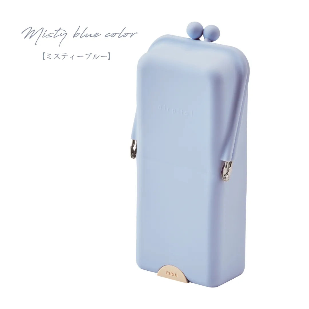 Kutsuwa Airpita Stand Pencil Case Misty Blue