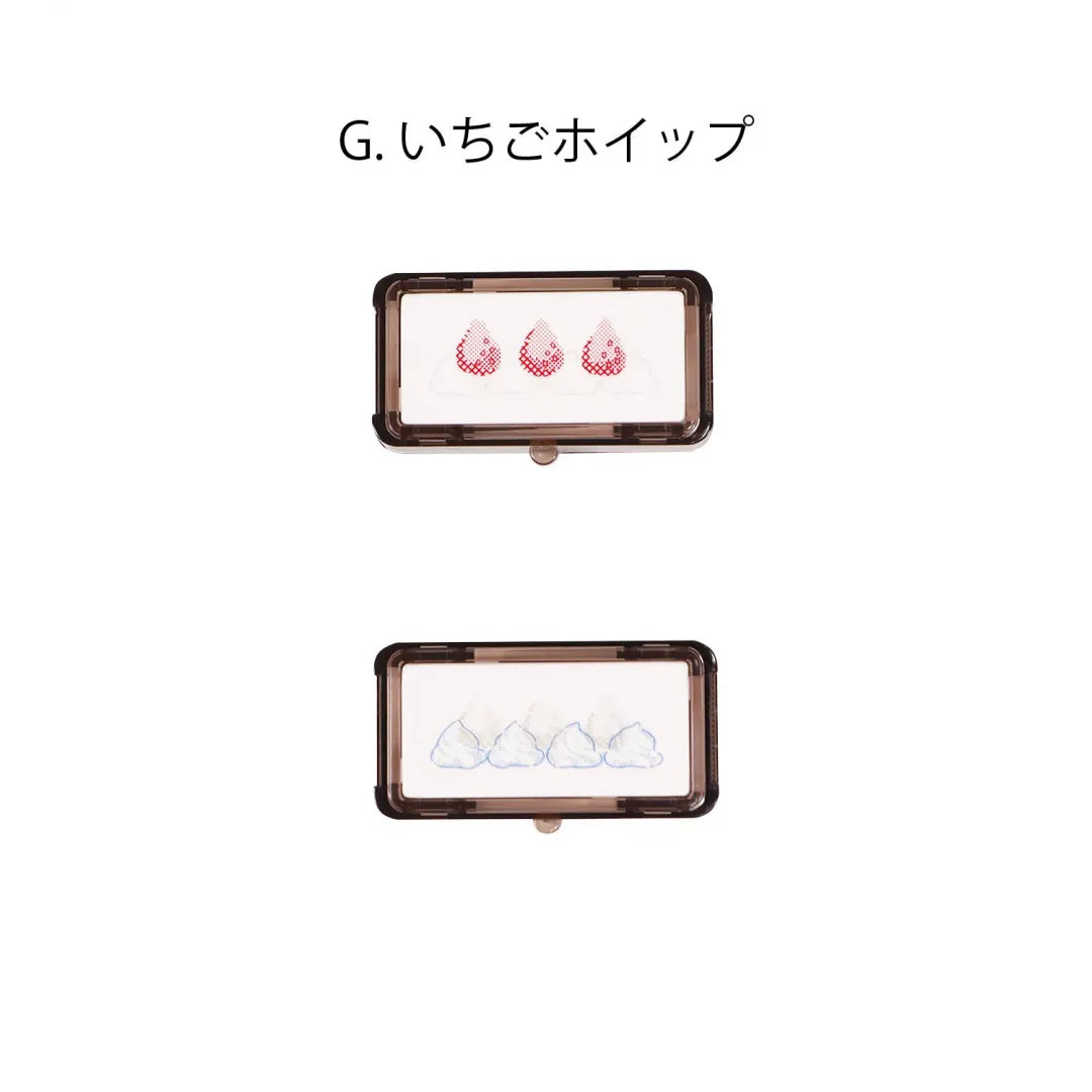 Kutsuwa Pre-inked Stamp Hancoco Deco Strawberry Whip